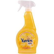 اسپری خوشبو کننده کامفورت زرد مدل گل‌های بهاری